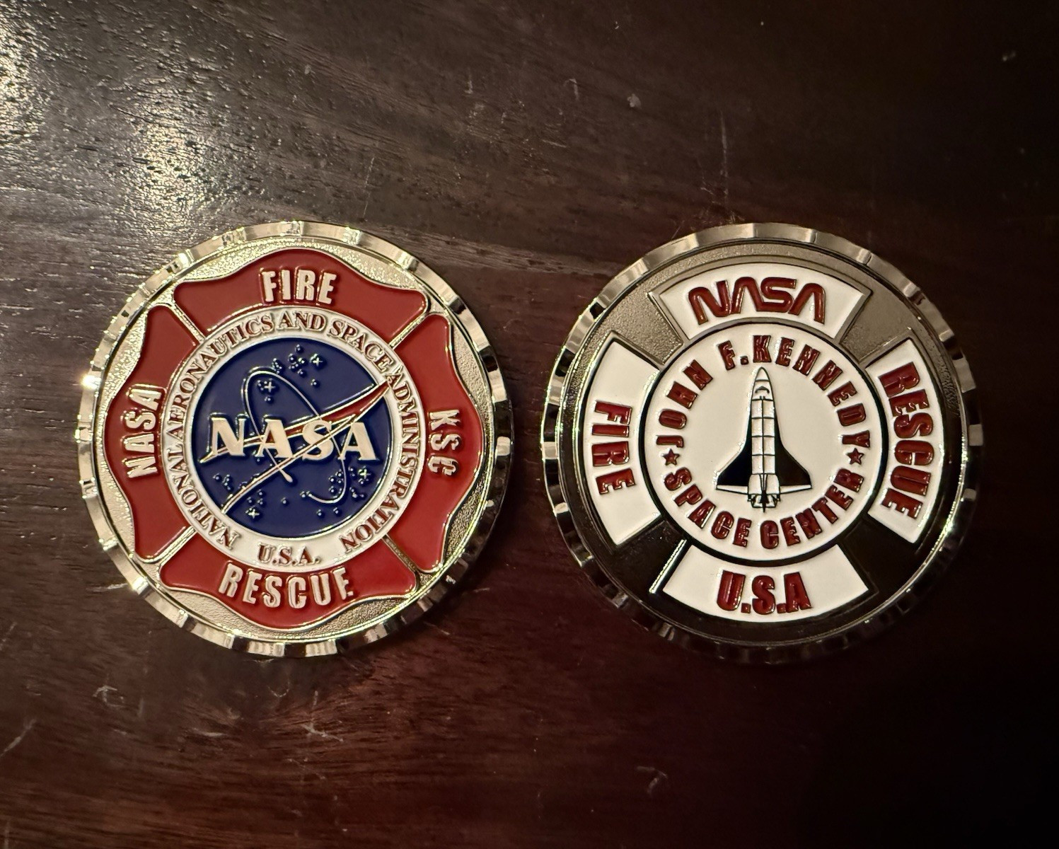 NASA Fire Rescue KSC Challenge Coin