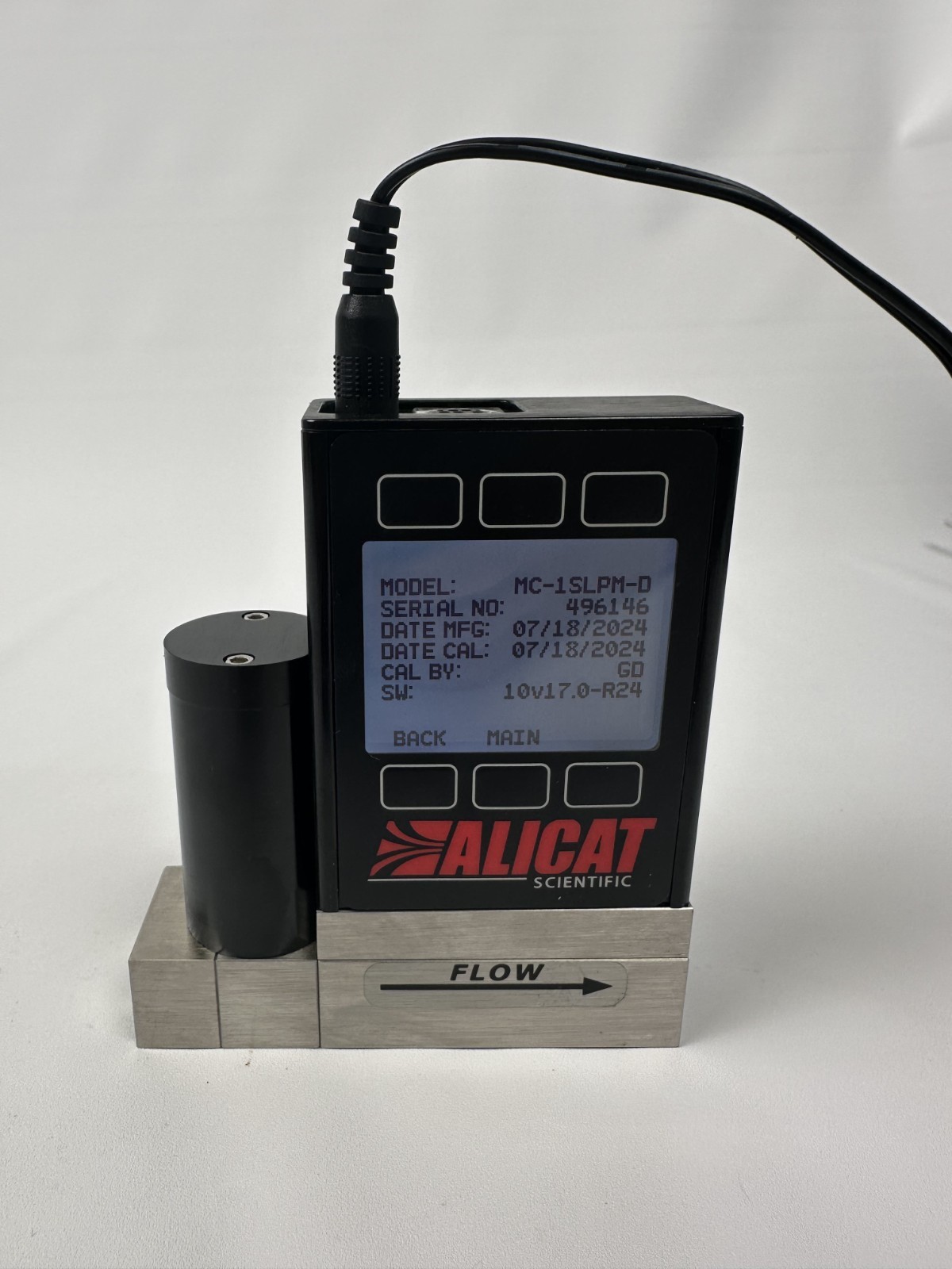 Alicat Scientific MC-1SLPM-D/5M Mass Flow Controller 1 SLPM Gas Air FULLY TESTED