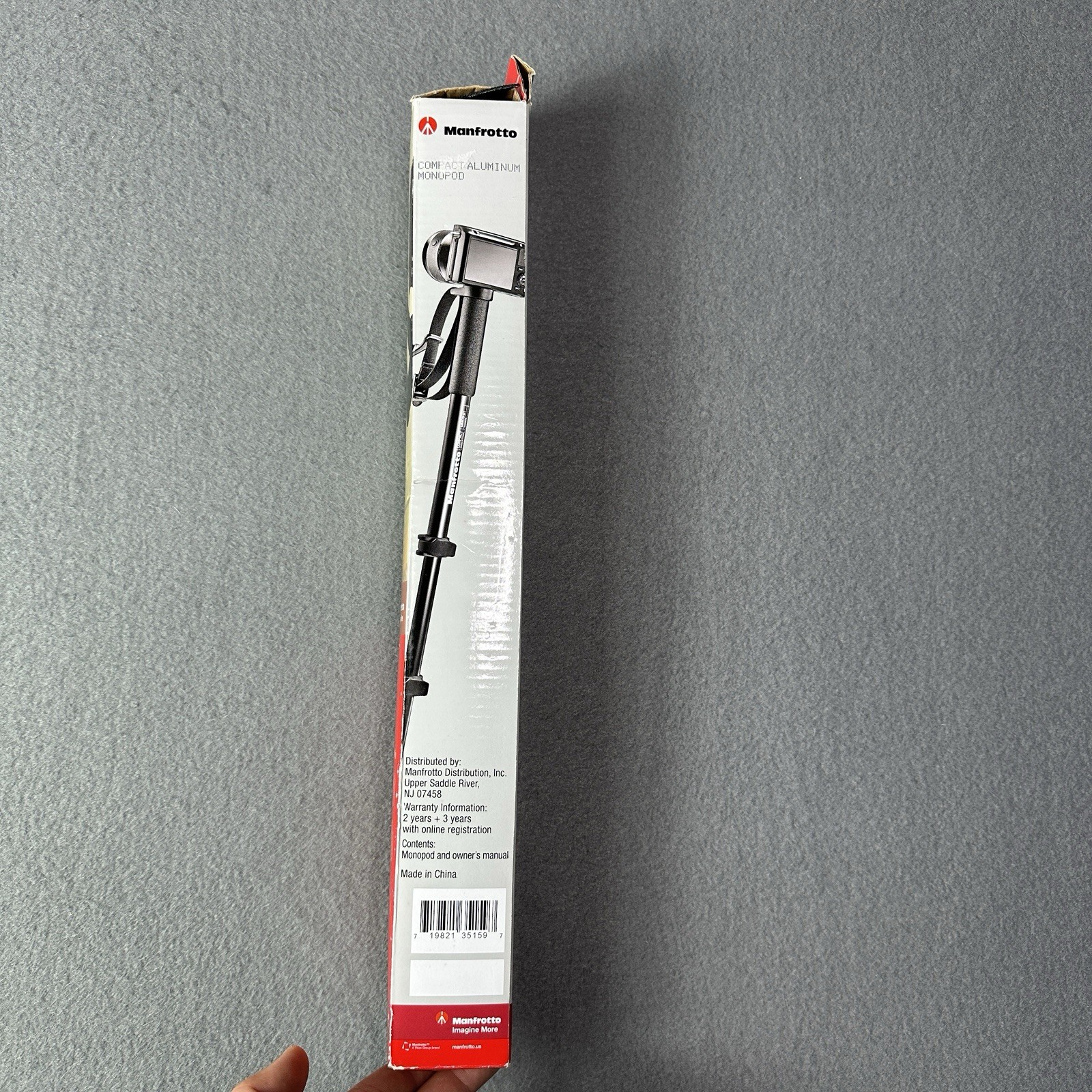 Manfrotto MMC3-01M Compact 5-Section Aluminum Camera Monopod Lightweight