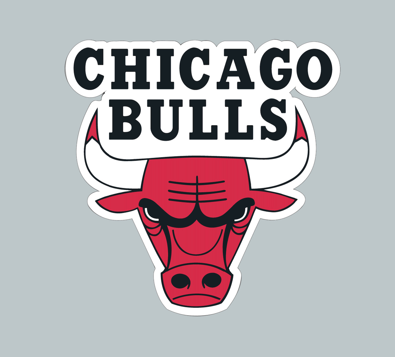 Sticker - Chicago Bulls NBA Logo - Die Cut Laminated Vinyl Decal