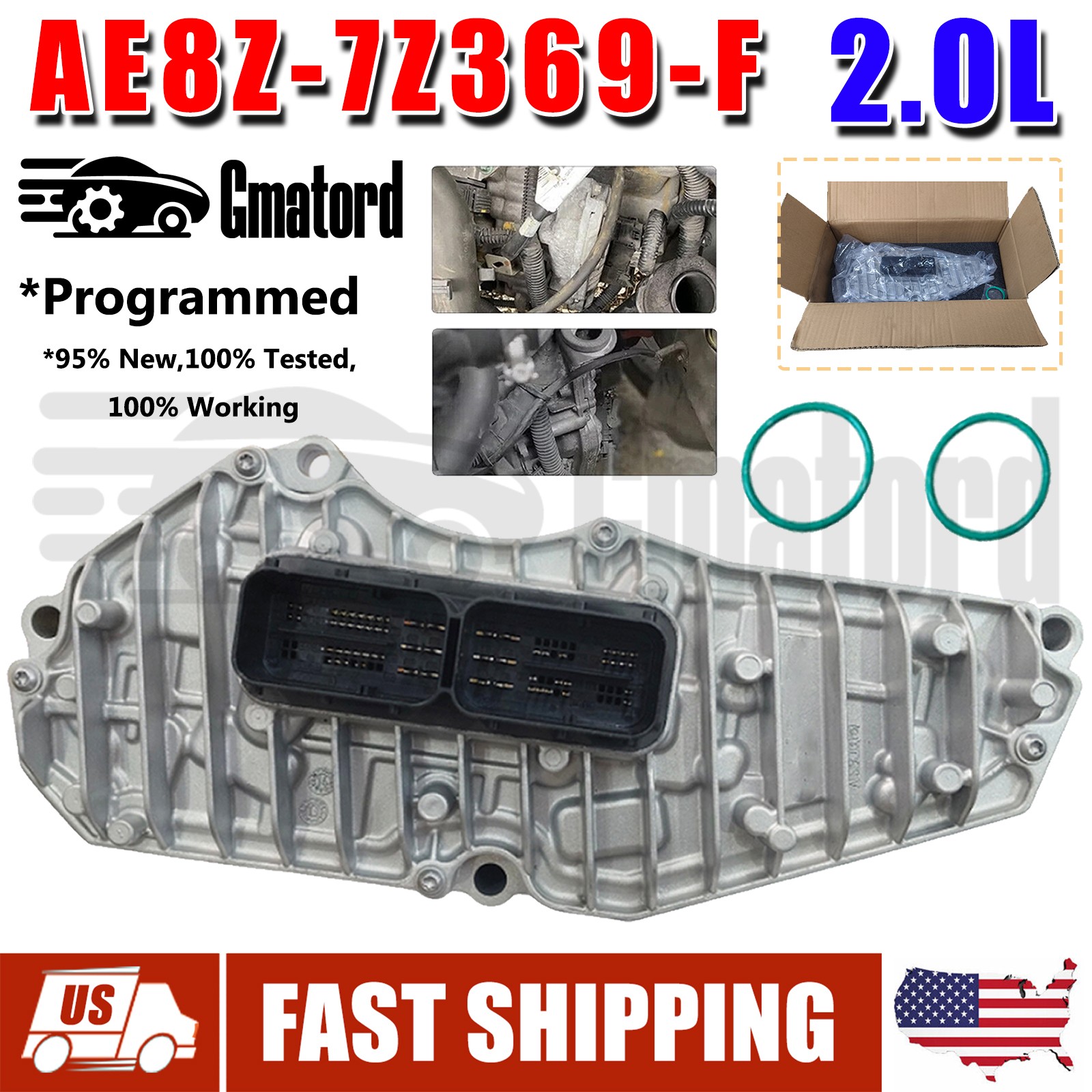 TCM DPS6 Transmission Control Module AE8Z-7Z369-F For Ford Focus 2.0L Programmed