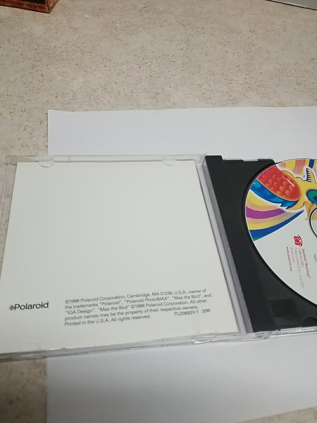 Polaroid PhotoMax Image Maker Software -1999 Quickstart Guide PC CD ROM
