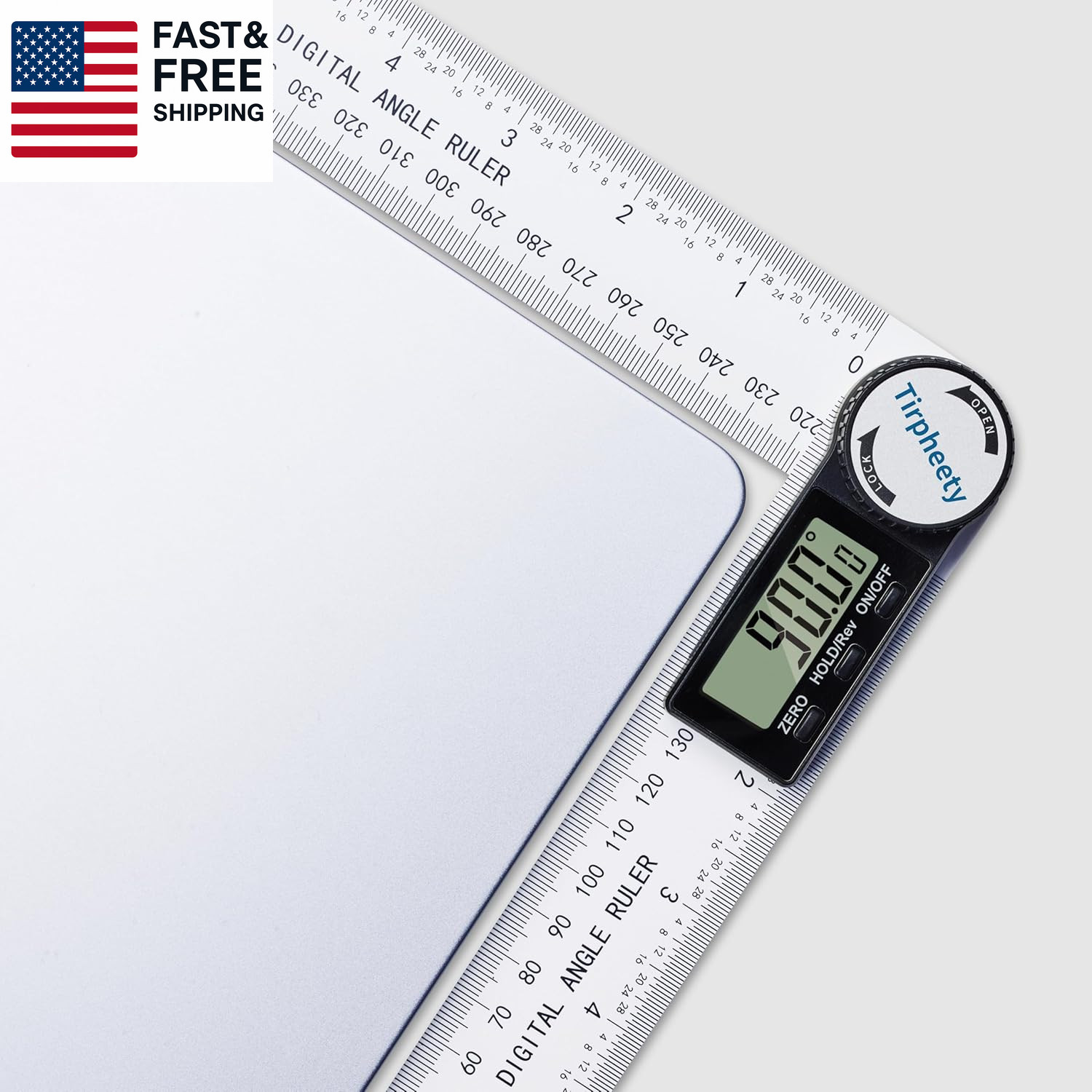 Digital Angle Finder Protractor, 3Rd Generation Quick Display Angle Gauge Ruler,