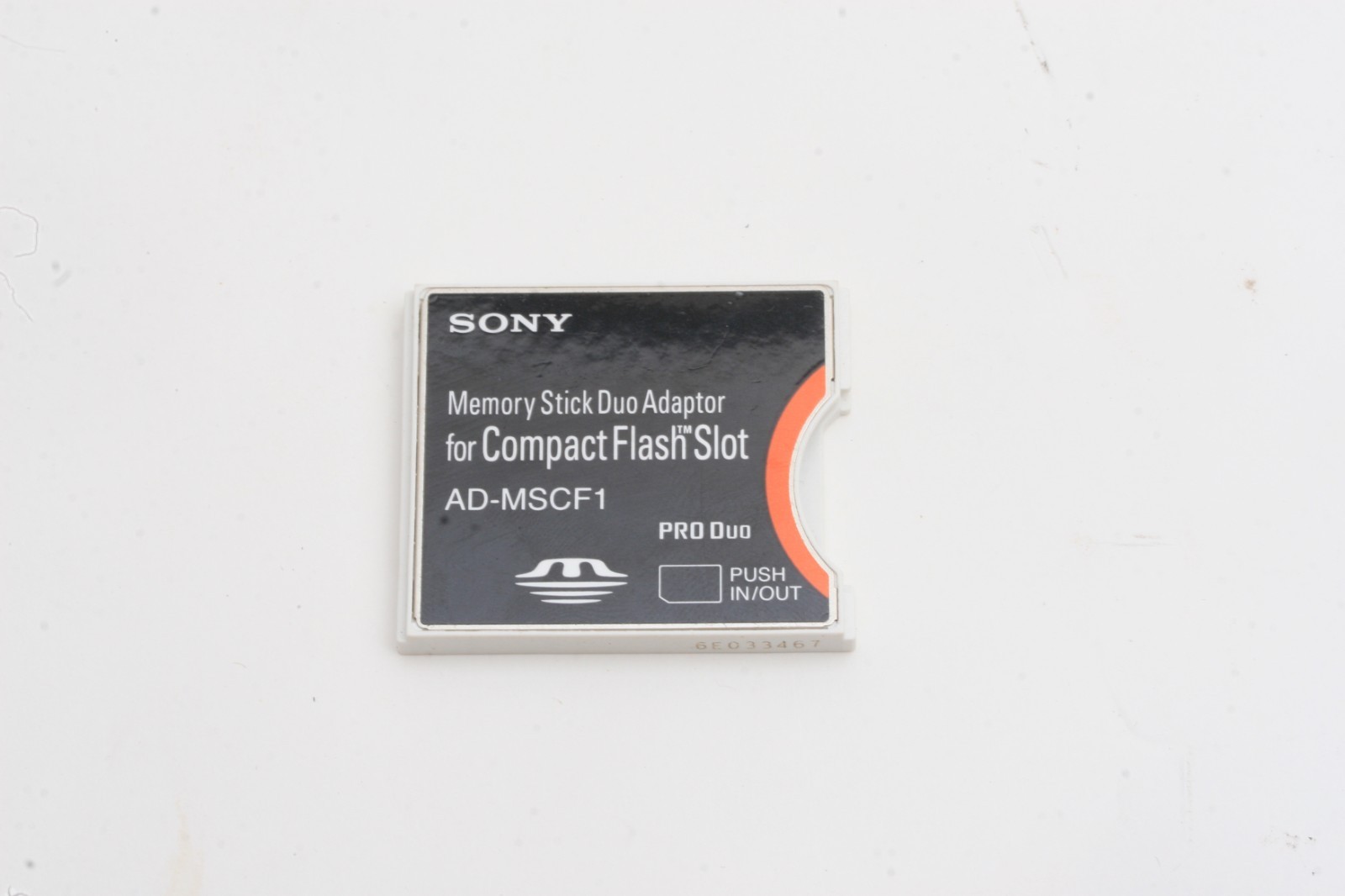 Sony AD-MSCF1 Memory Stick Duo Adapter for Compact Flash