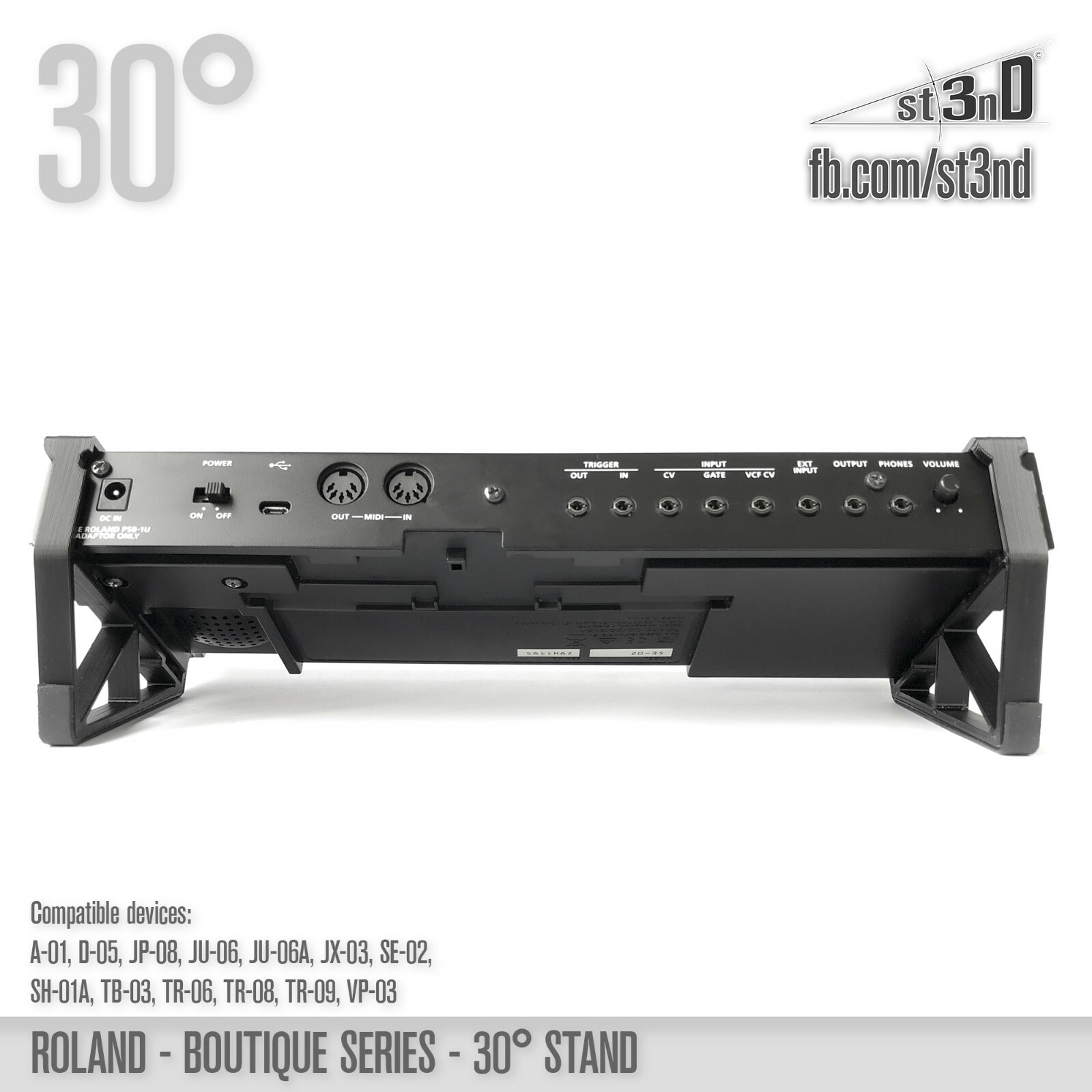 ROLAND BOUTIQUE Stand - 30 degrees - 3D printed - 100% Buyer Satisfaction