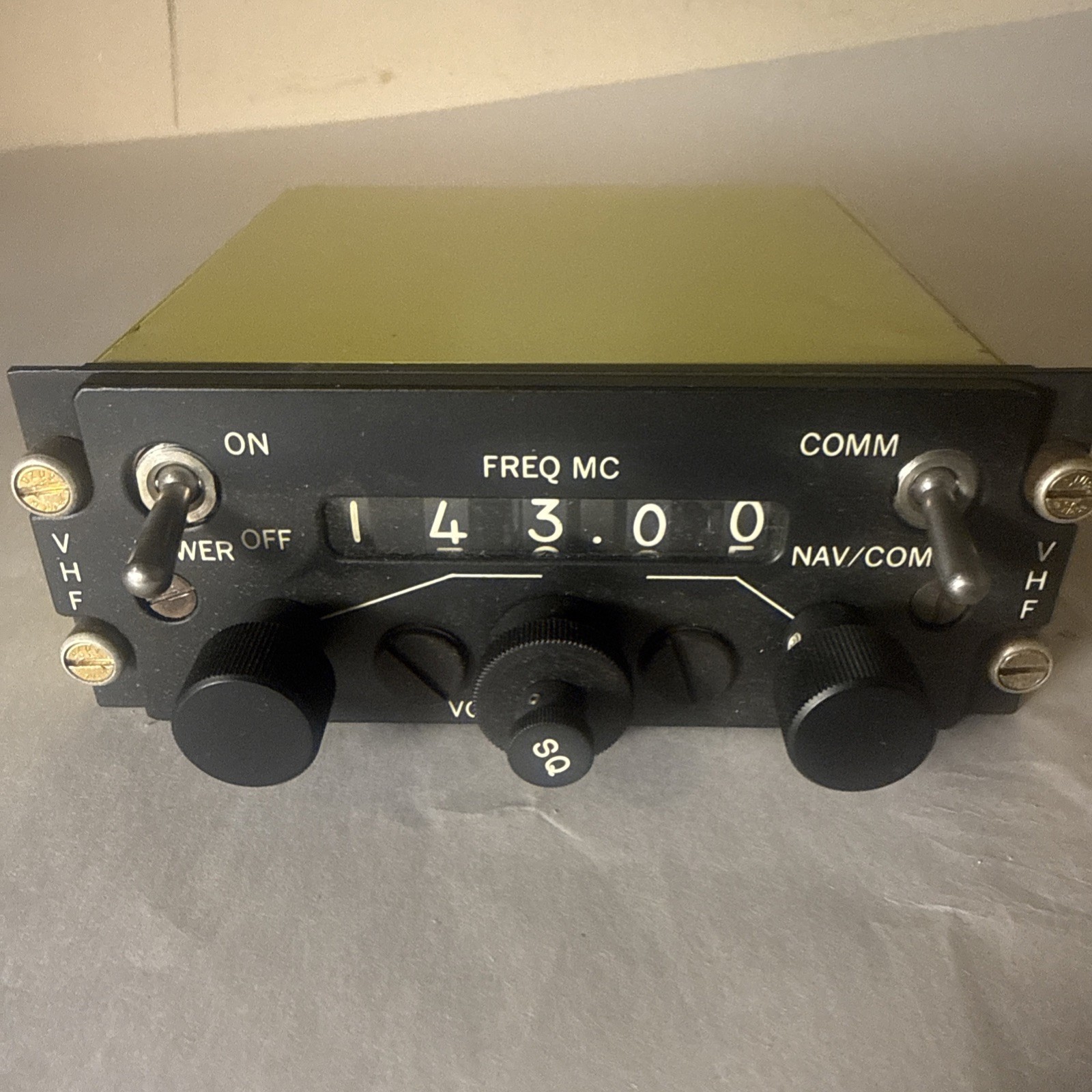 Collins 614U-5 Radio Set Control Panel UNTESTED