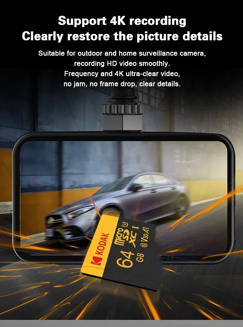 Genuine 64GB Kodak high speed micro SDXC memory card-US seller