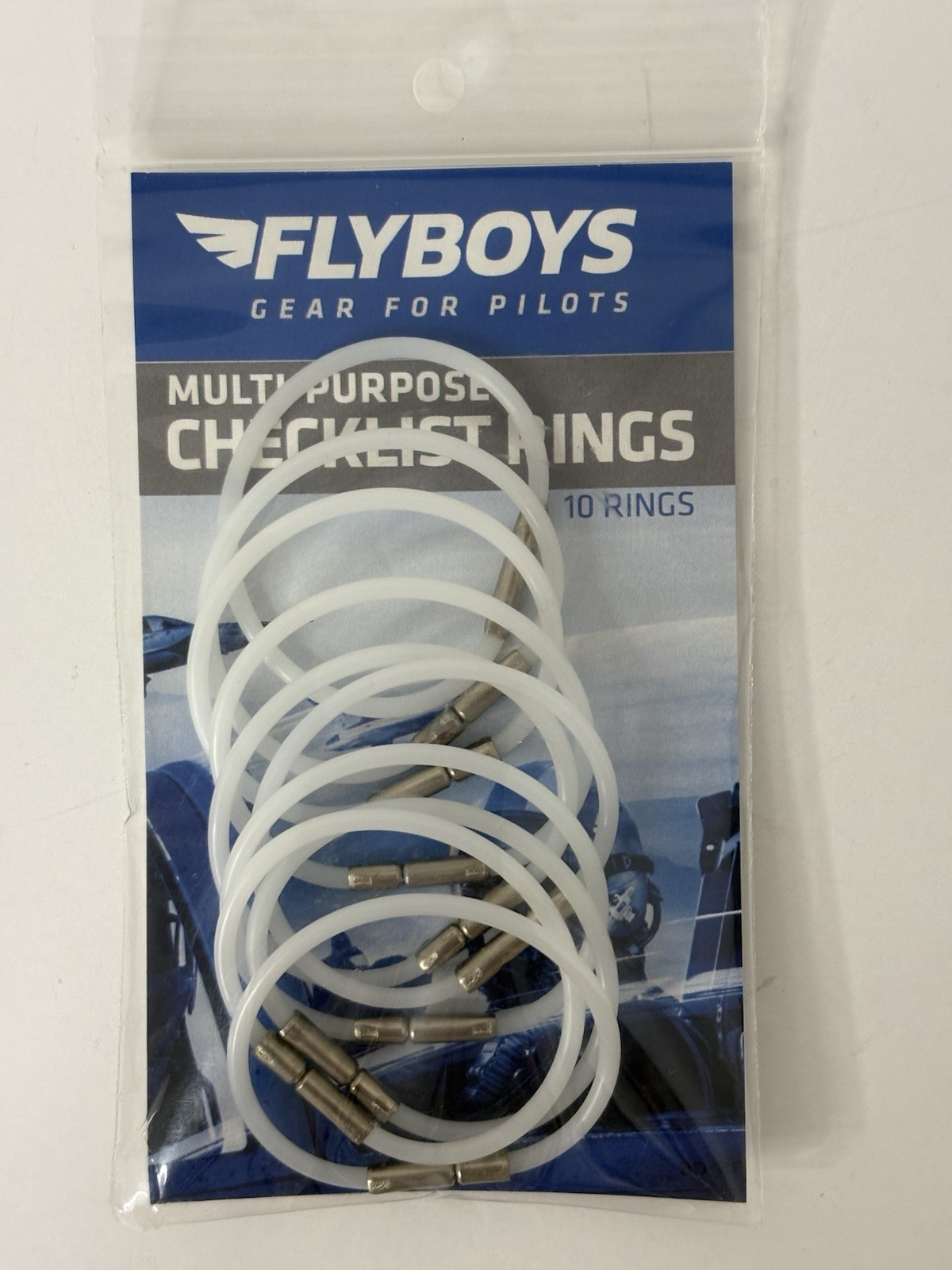 Flyboys Checklist Rings - 10 PACK multi purpose 5” Opened & 1.75” Locked