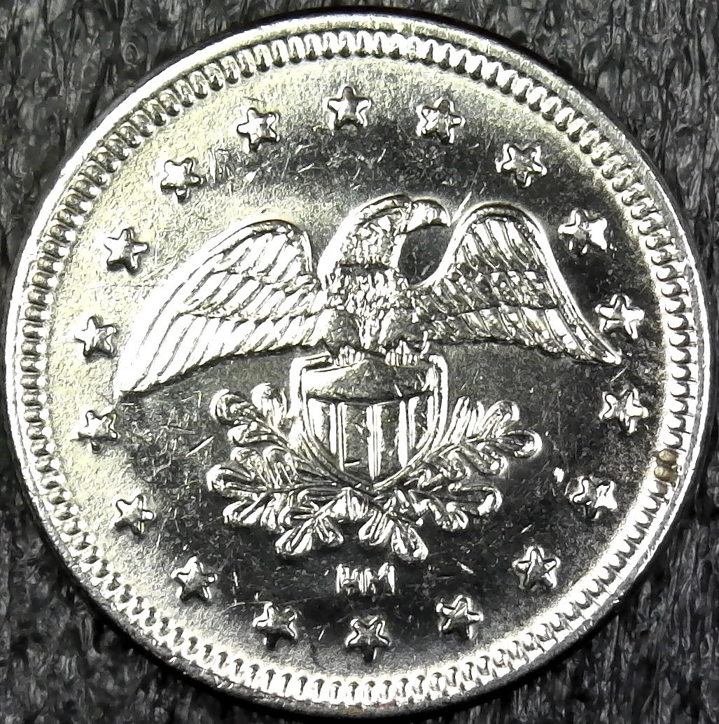 Eagle & Shield - No Cash Value Arcade, Game Token 25mm (c761)