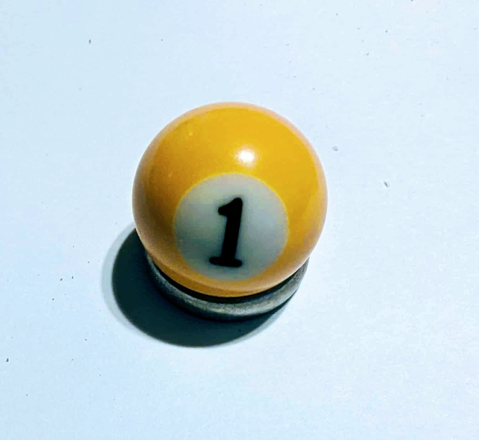 Replacement Mini Pool Ball #1 Yellow 1-1/4" Diameter Miniature Billiard
