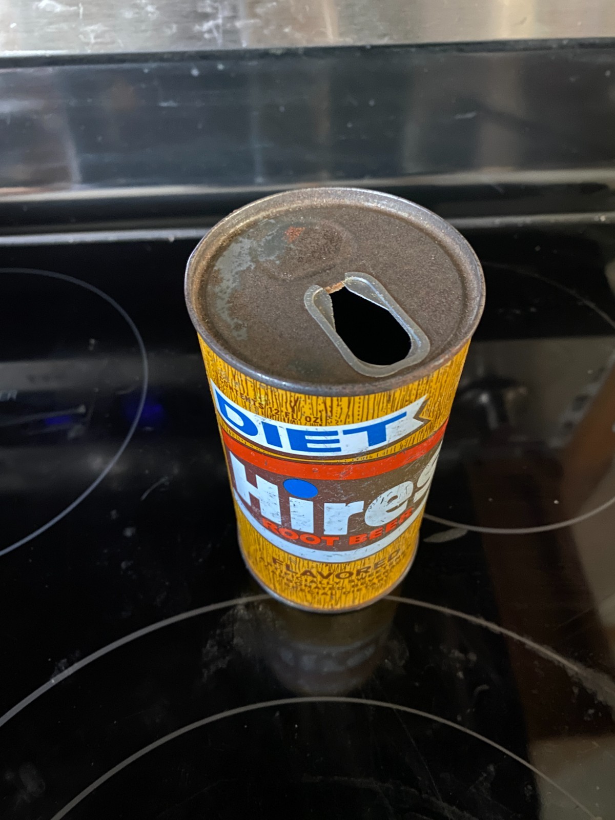 HIRES ROOT BEER 12 oz. PULL TAB SODA CAN - PREZIP
