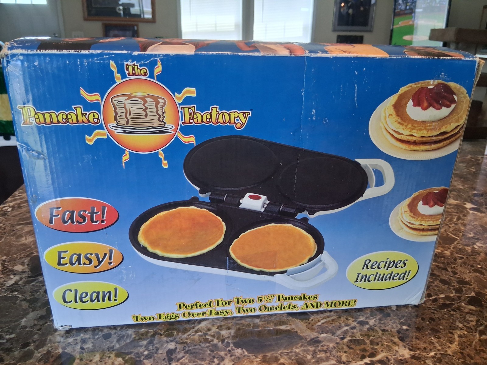 NEW The Pancake Factory Pancakes Omelets Eggs Cooker NEVER USED Rare