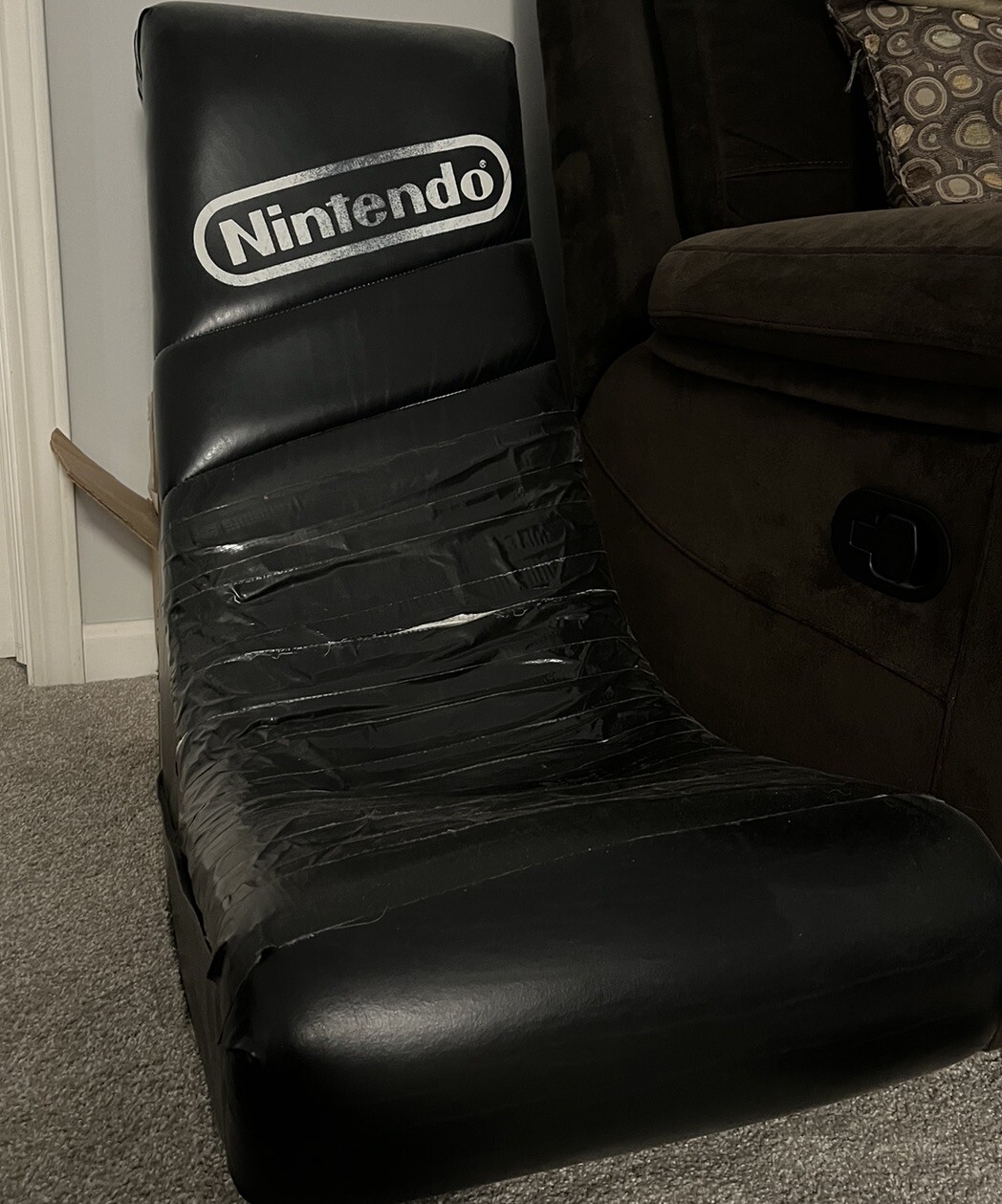 Nintendo Gaming Chair Nintendo Black Retired Vintage 1990’s