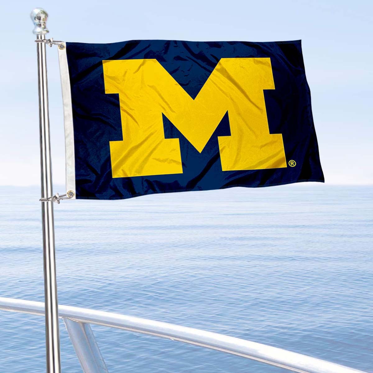 University of Michigan UM Boat and Golf Cart Flag