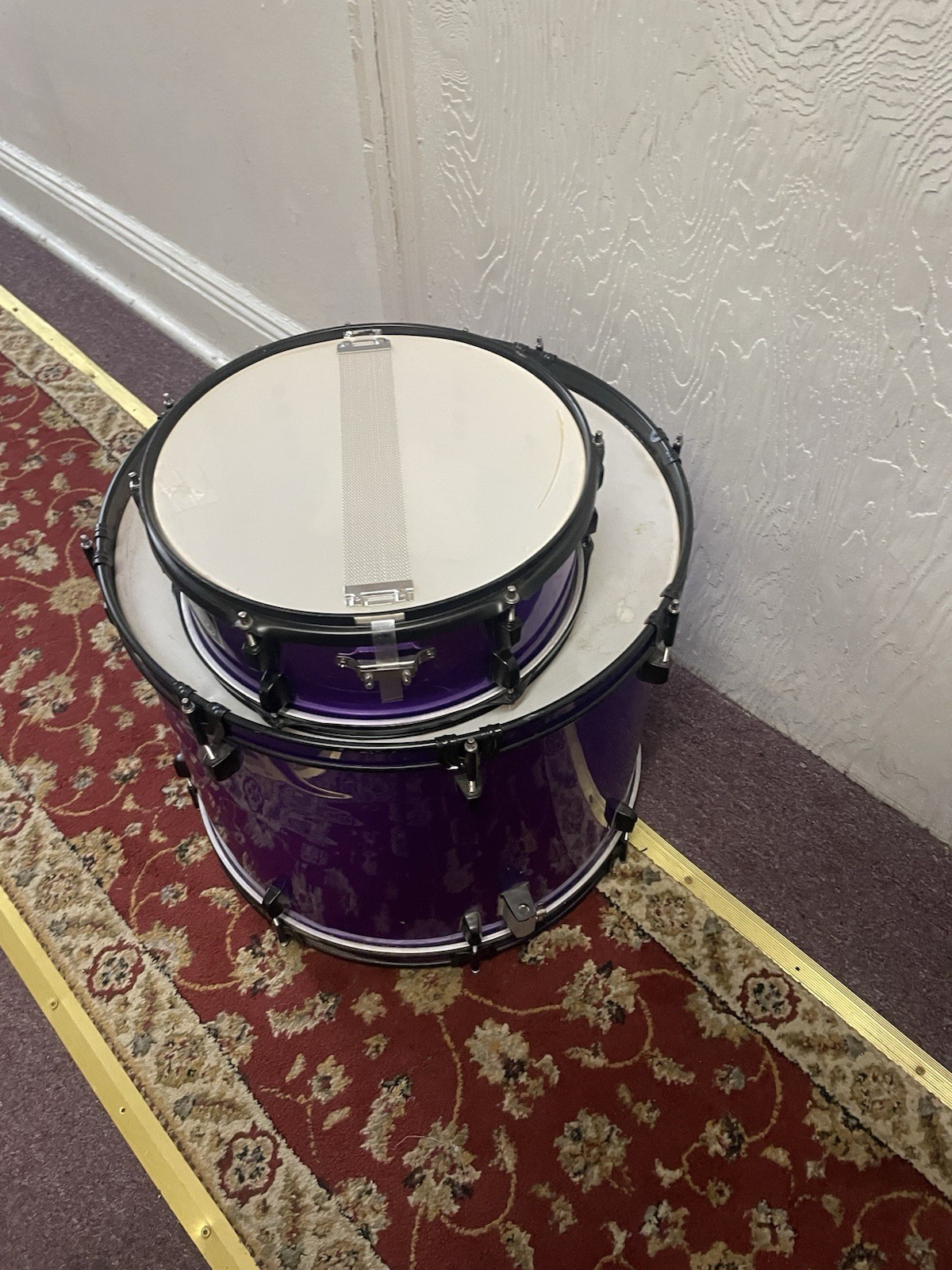 purple drum set