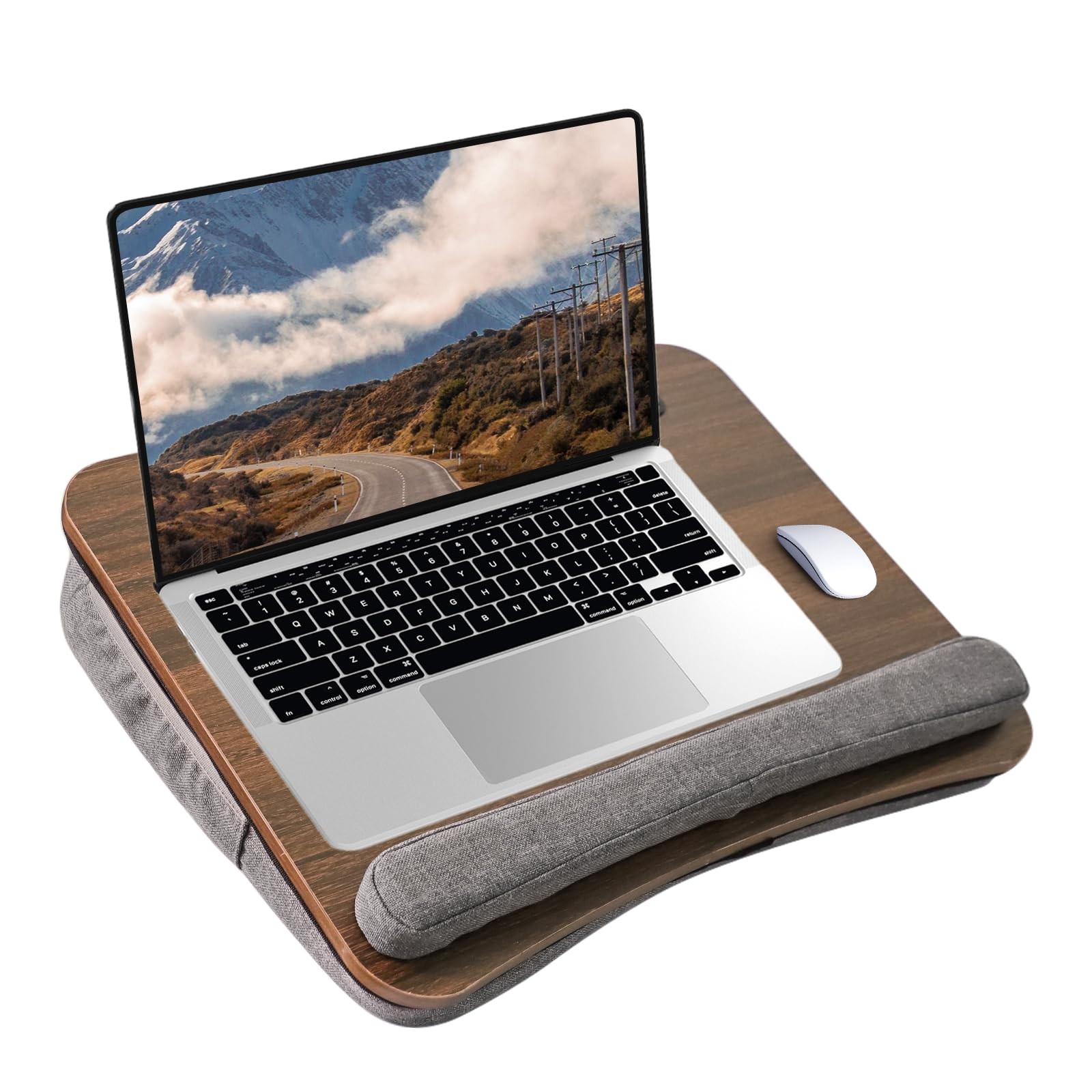 Portable Lap Desk for Laptop with Cushion, Storage Bag Fits Up to 15.6 Inch L...