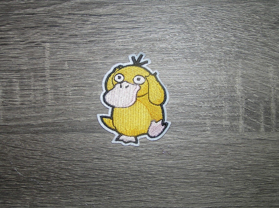 Psyduck Pokemon Character Embroidered Iron On Patch 2.25" x 2.75"