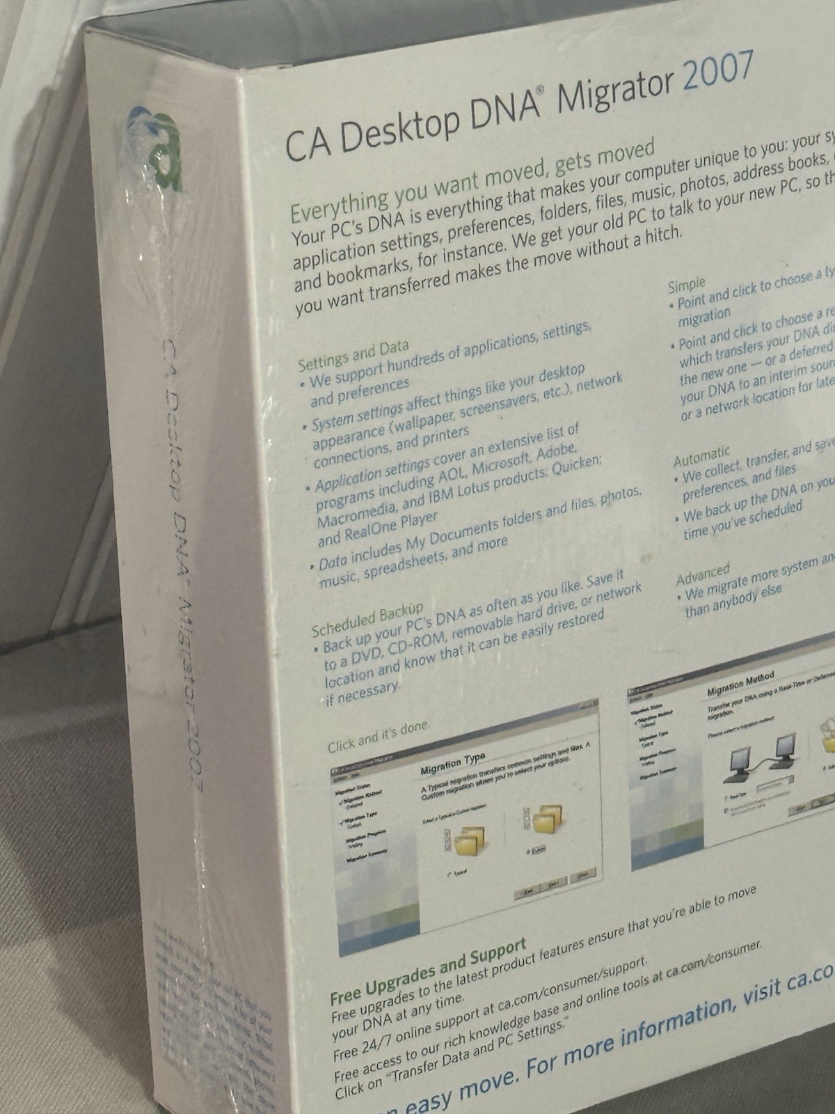 CA Desktop DNA Migrator & Internet Security Suite 2007 Version Vintage