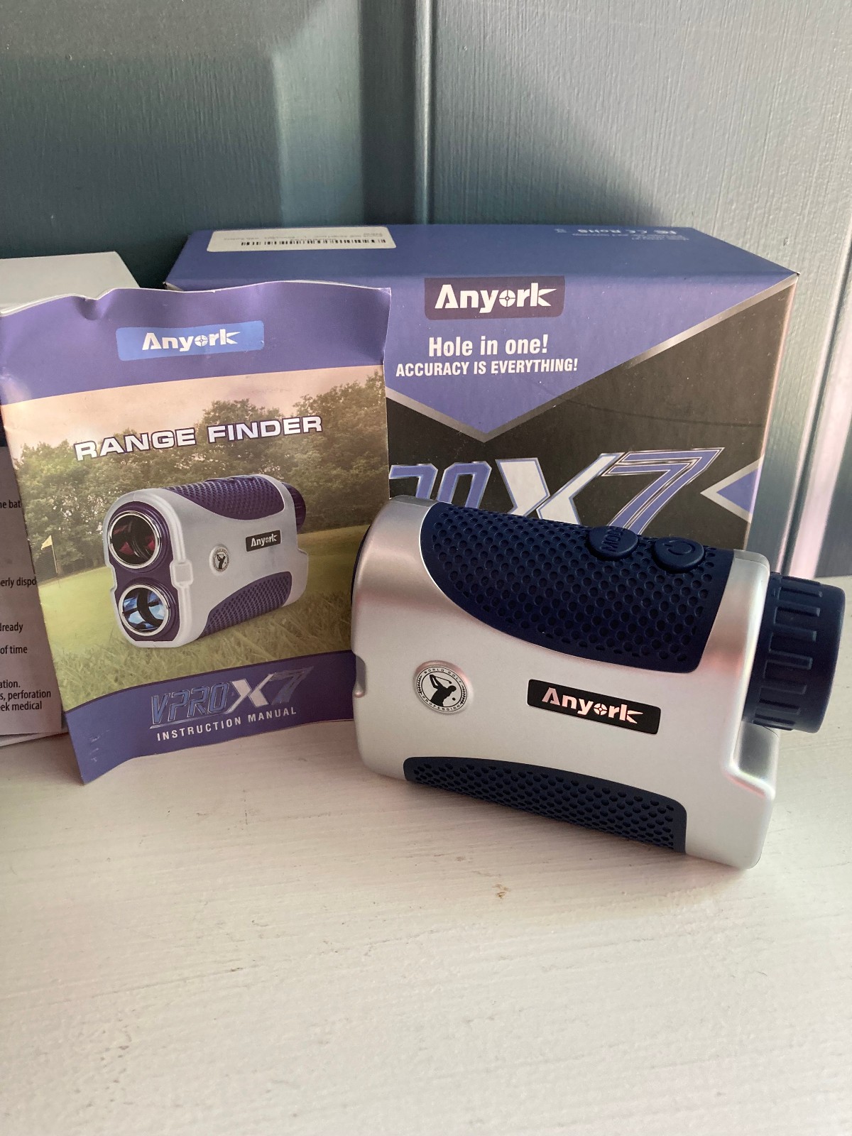 Anyork VPRO-X7 Golf Rangefinder with Slope Flag Lock BOXED Used once