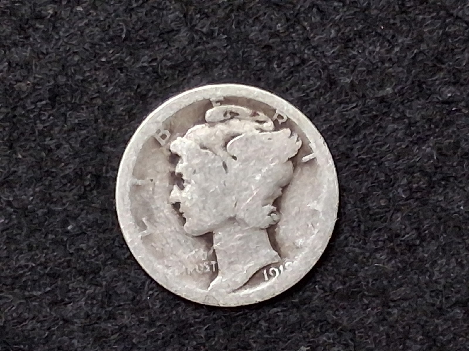 1918 P mercury Dime
