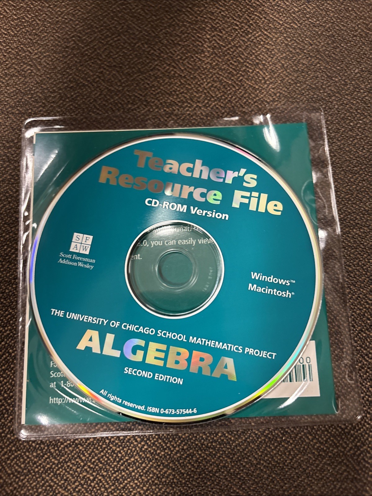 Algebra: Integrated Mathematics CD Rom Teacher's Resource File
