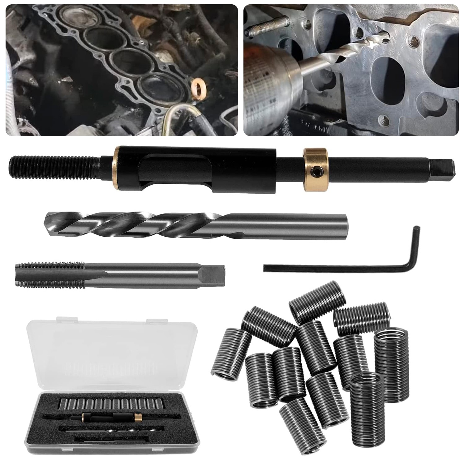 Metric Head Bolt Thread Repair Kit M11 x 1.5 for Cadillac Honda Toyota 35119S