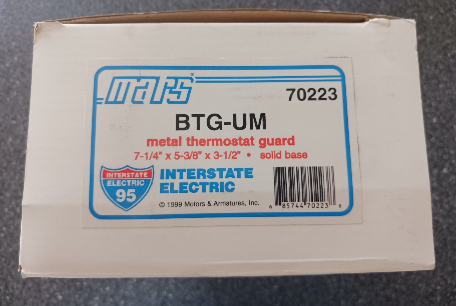 Metal Thermostat Guard / Cover box. BTG-UM   (70223). NEW in box. Free Shipping