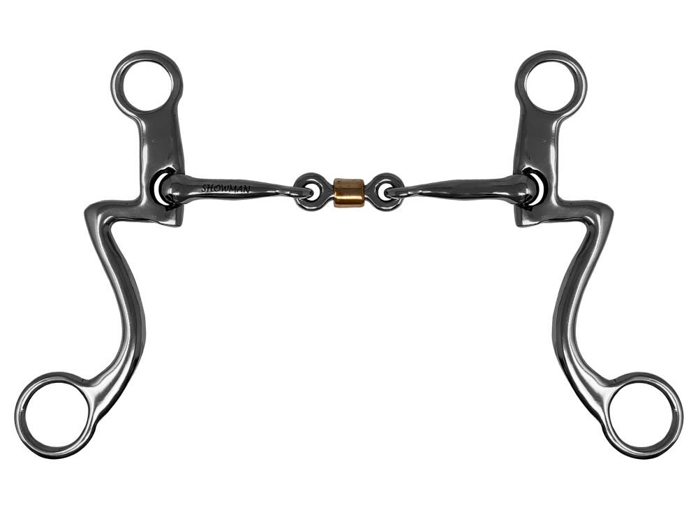 Showman Western Seven Shank Three-Piece Copper Link Bit