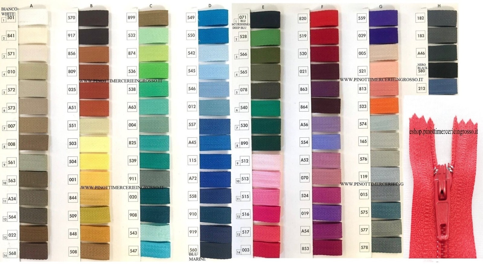 ZIPPER ZIPPERS CM.60 SPIRAL 3 NYLON-CONF 10 PIECES-HIGH QUALITY ZIPPER CLOSURES