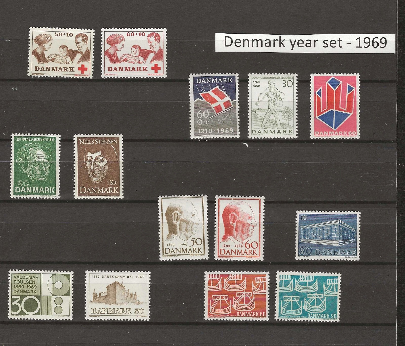 Denmark 1969 year set MNH