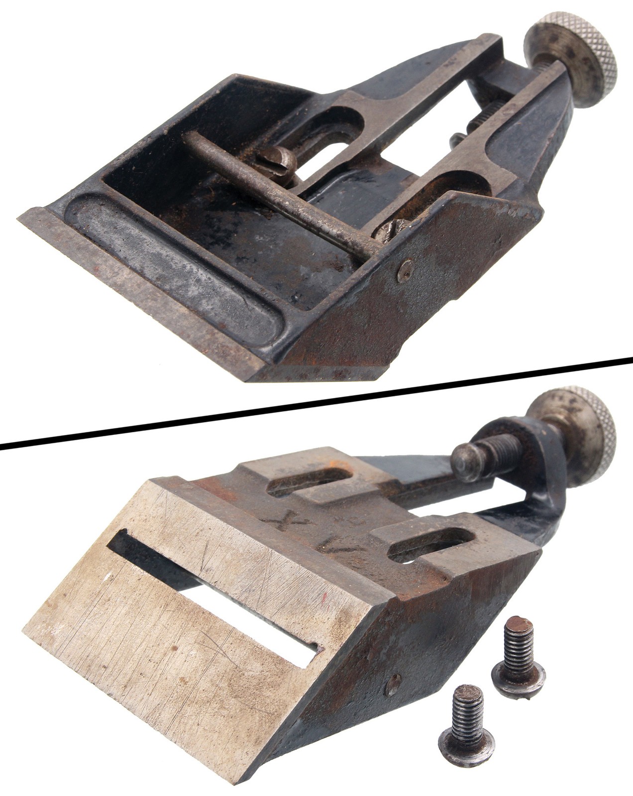 Orig. Frog, Cutter, Cap for Gage Tool Company No. 4 1/2 Plane - mjdtoolparts