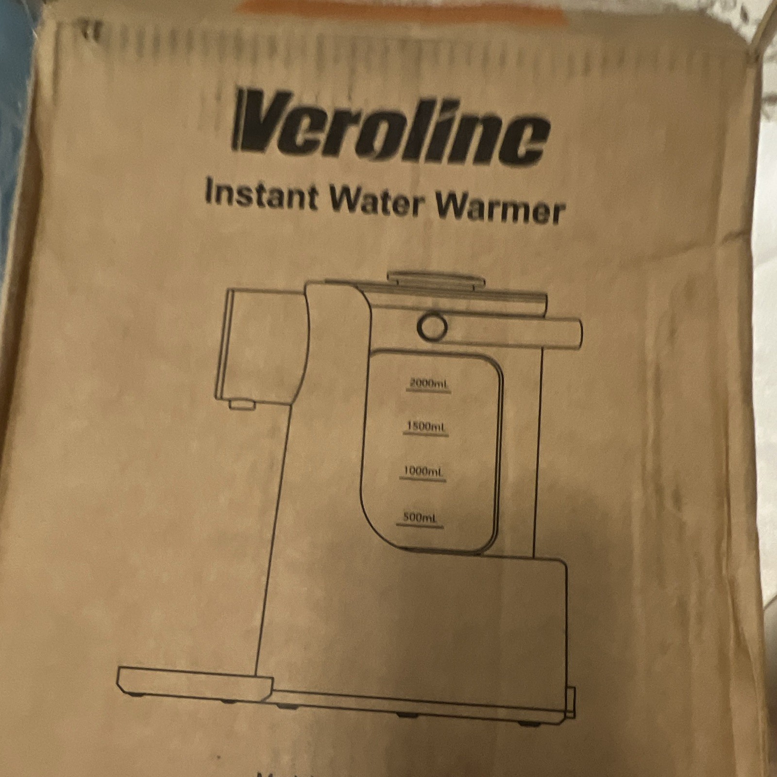 Veroline Instant Water Warmer 600W 120V Hot Water Dispenser White/Beige