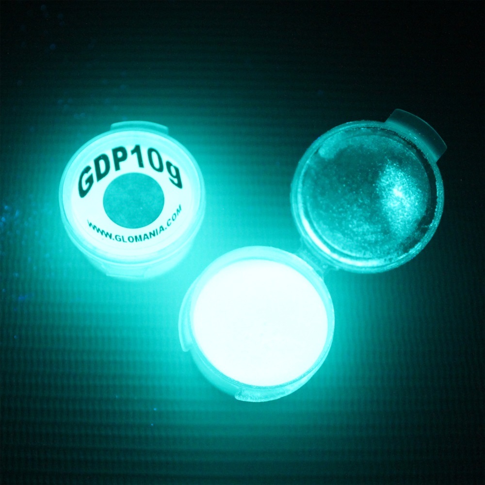 AQUA Glow in the Dark Pigment Powder 10g, Daytime Invisible, Resin Coating, Art