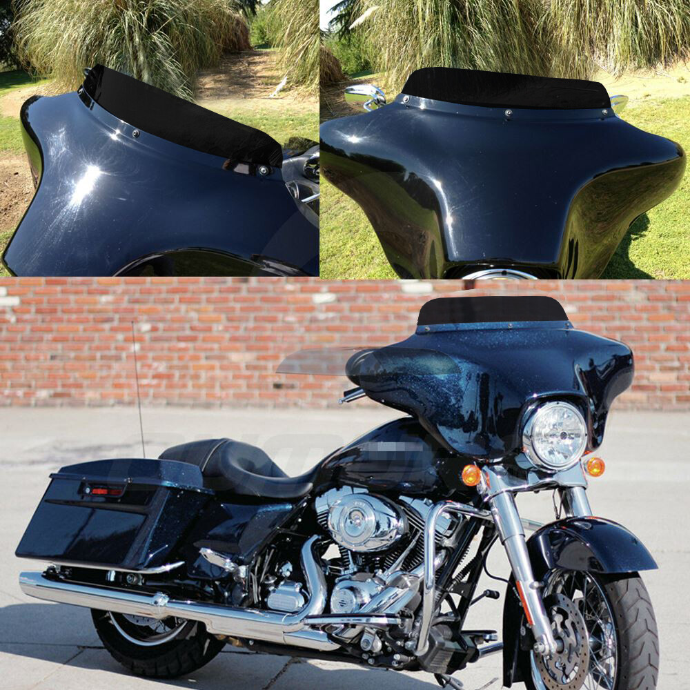 4.5" Wave Windscreen for Harley Electra Street Glide 1996-2013 Windshield -Black