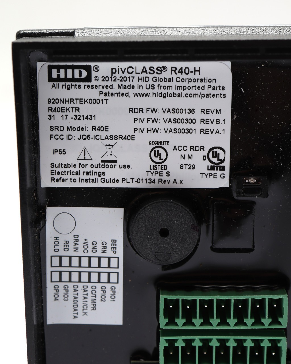 HID 920NHRTEK0001T Multiclass RP40 Smart Card Reader