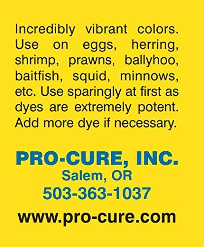 Pro-Cure Bad Azz Powder Dye 4oz Fire Orange Fluorescent UV Enhanced Bait Scent