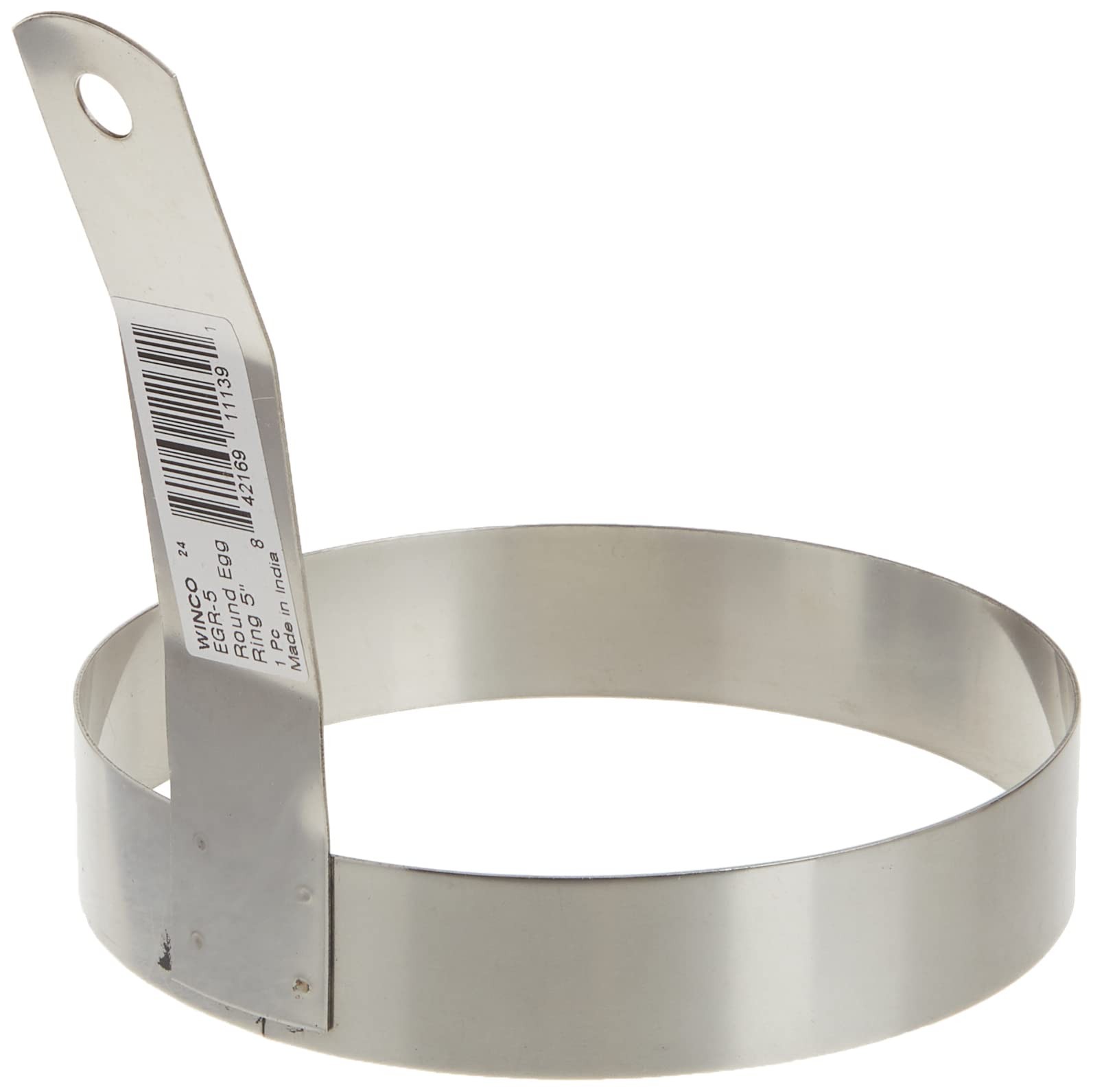 Winco 5" Egg Ring, Round, S/S 5", Stainless Steel