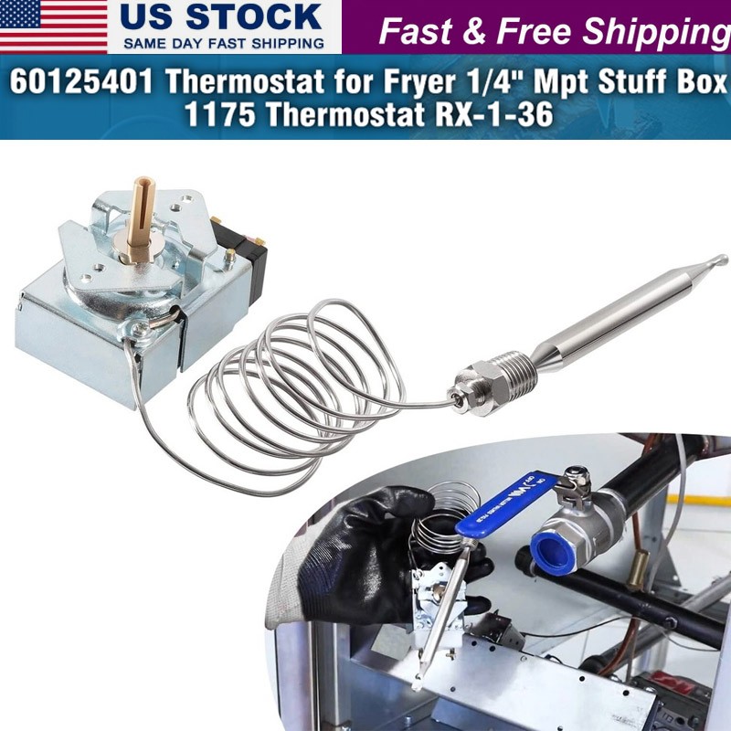 60125401 Thermostat 200-400F Rx Millivolt for Fryer Pitco Imperial Dean RX-1-36