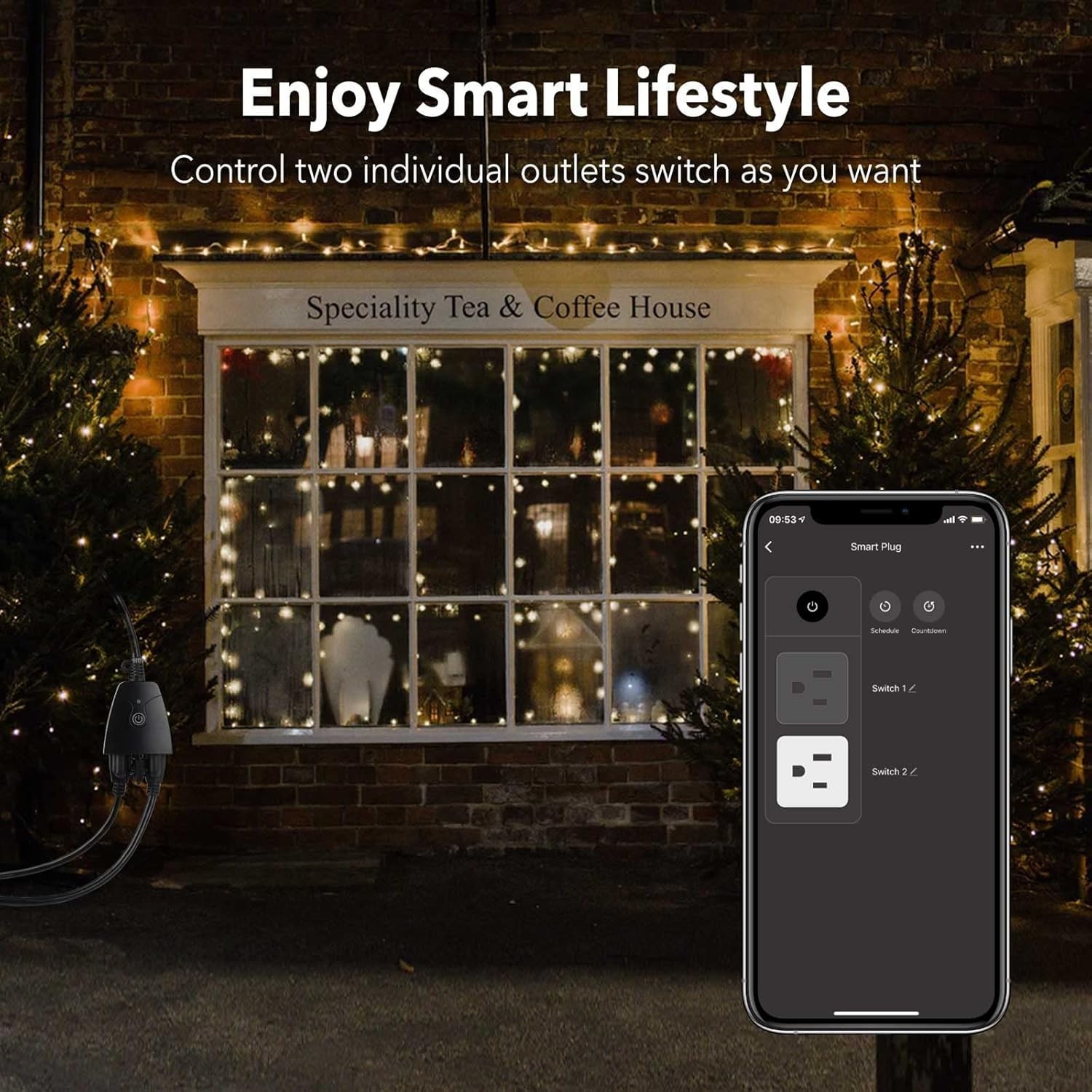 Outdoor Smart Plug, Alexa & Google Assistant