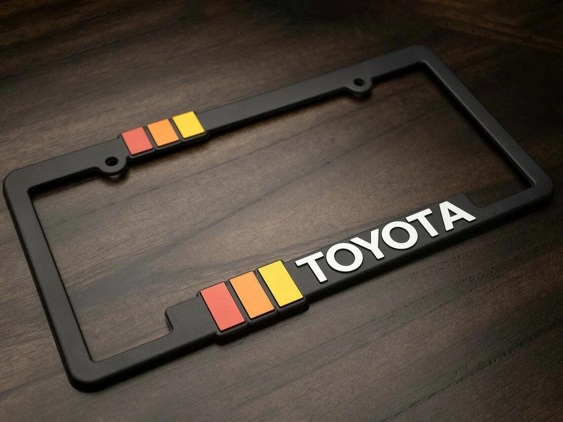 Heritage Striped License Plate Frame Fits Toyota Tacoma Taco Tundra 4Runner FJ✅️