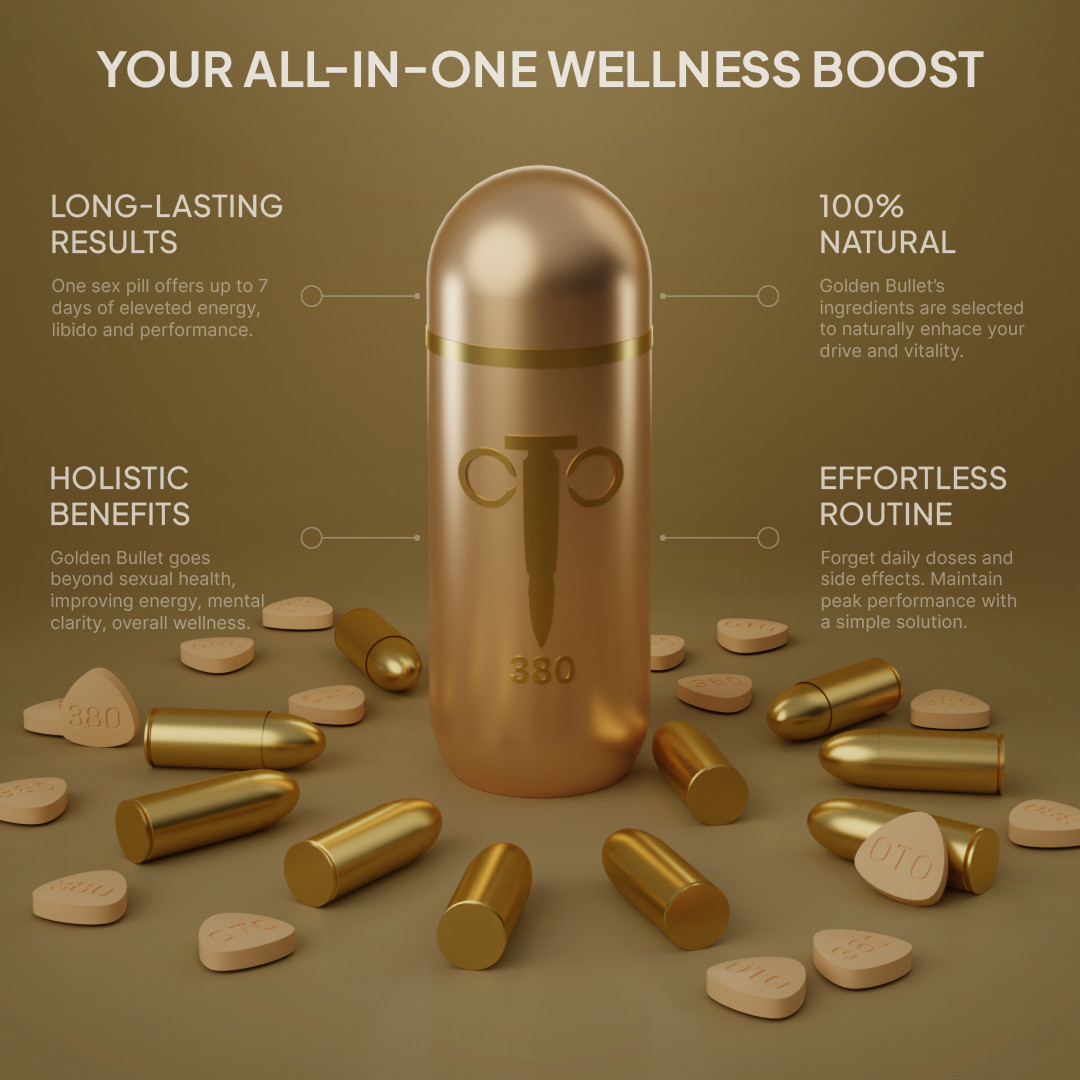 Golden Bullet - Best Enhancement, Male Supplement for Men ALL NATURAL