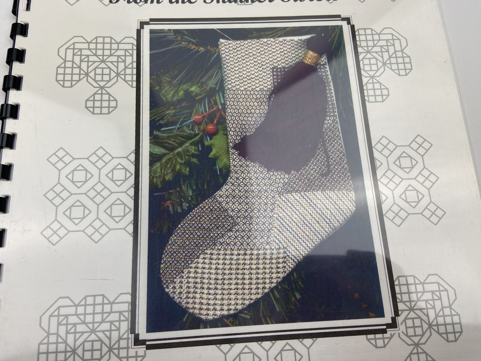 Skinner Sisters Tudor Christmas Blackwork Stocking Needlepoint Pattern