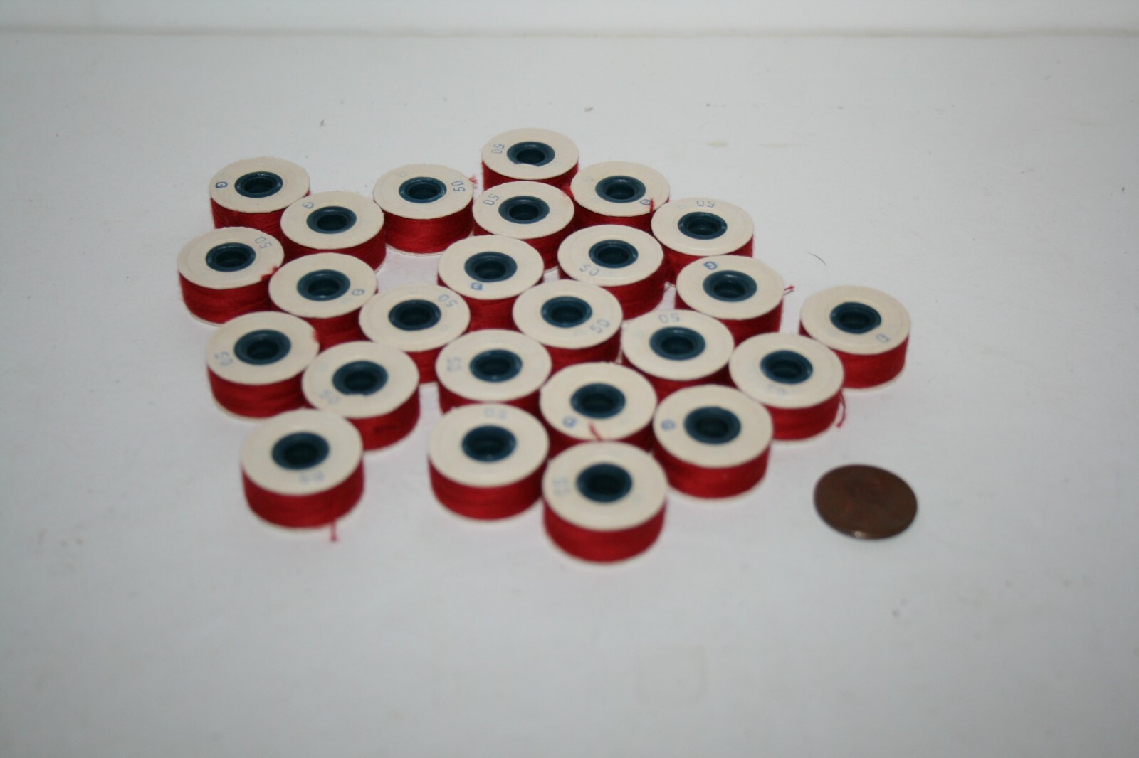 RED G Nylon Beading Thread 50 Yard Spool EACH (25 TOTAL Small Spools) NEW