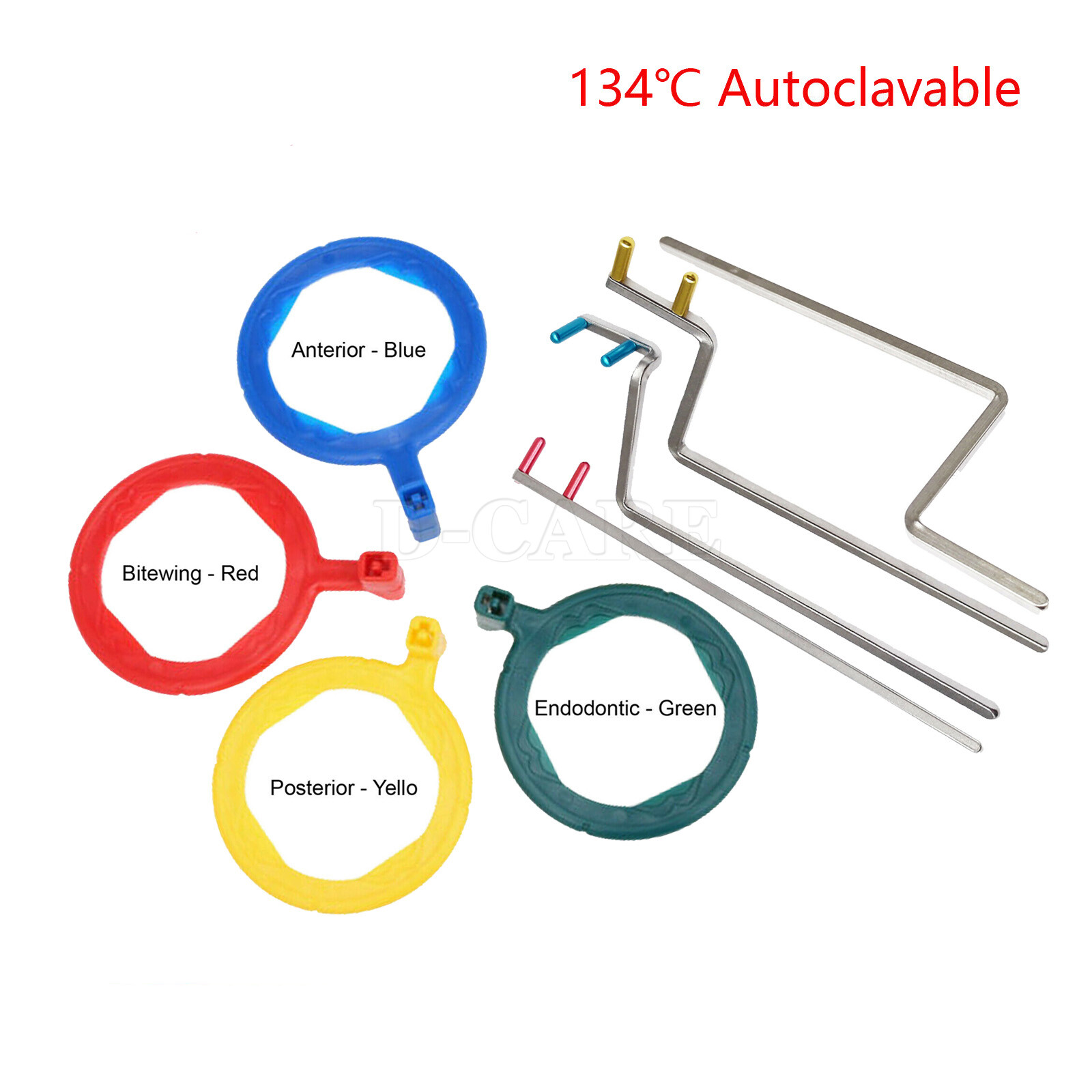 Dental X-Ray Oral Film Sensor Positioner Holder Bite Block 134℃ Autoclavable Set