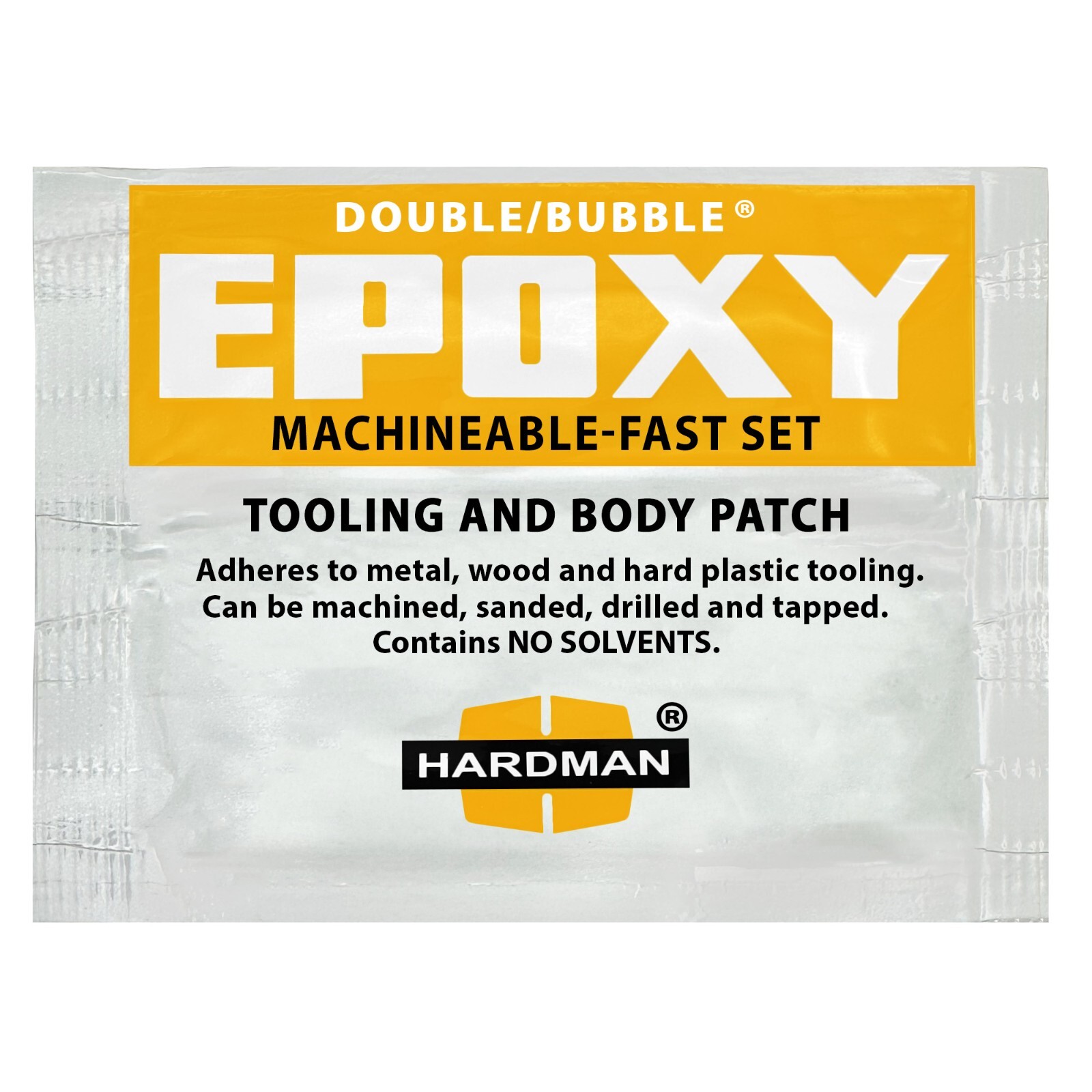 Hardman Double Bubble Yellow Machineable Fast Setting Epoxy Adhesive 04002 -10pk