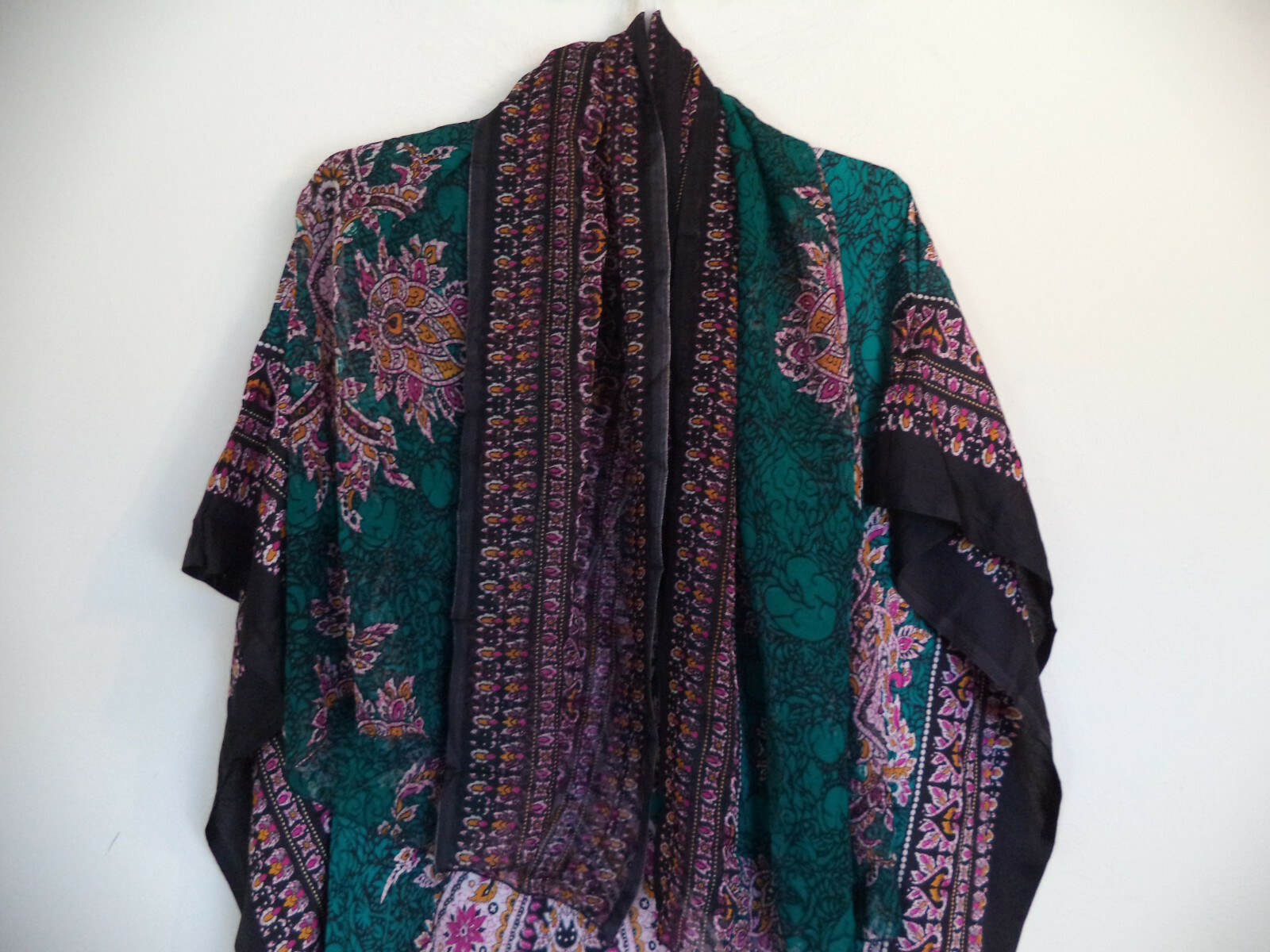Women's Multi Color Handmade Flowing Traditional African Bubu Gown With Scarf.