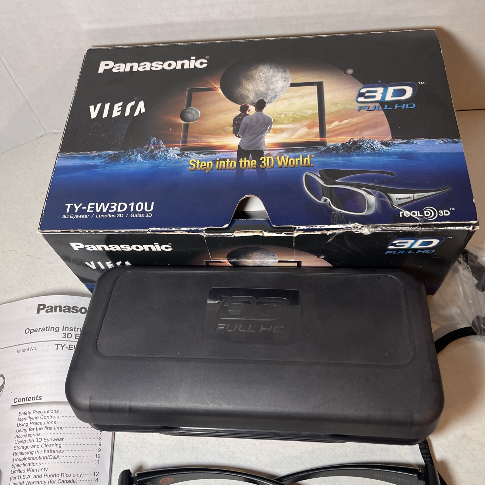 Panasonic TY-EW3D10 Full HD 3D Glasses With Case