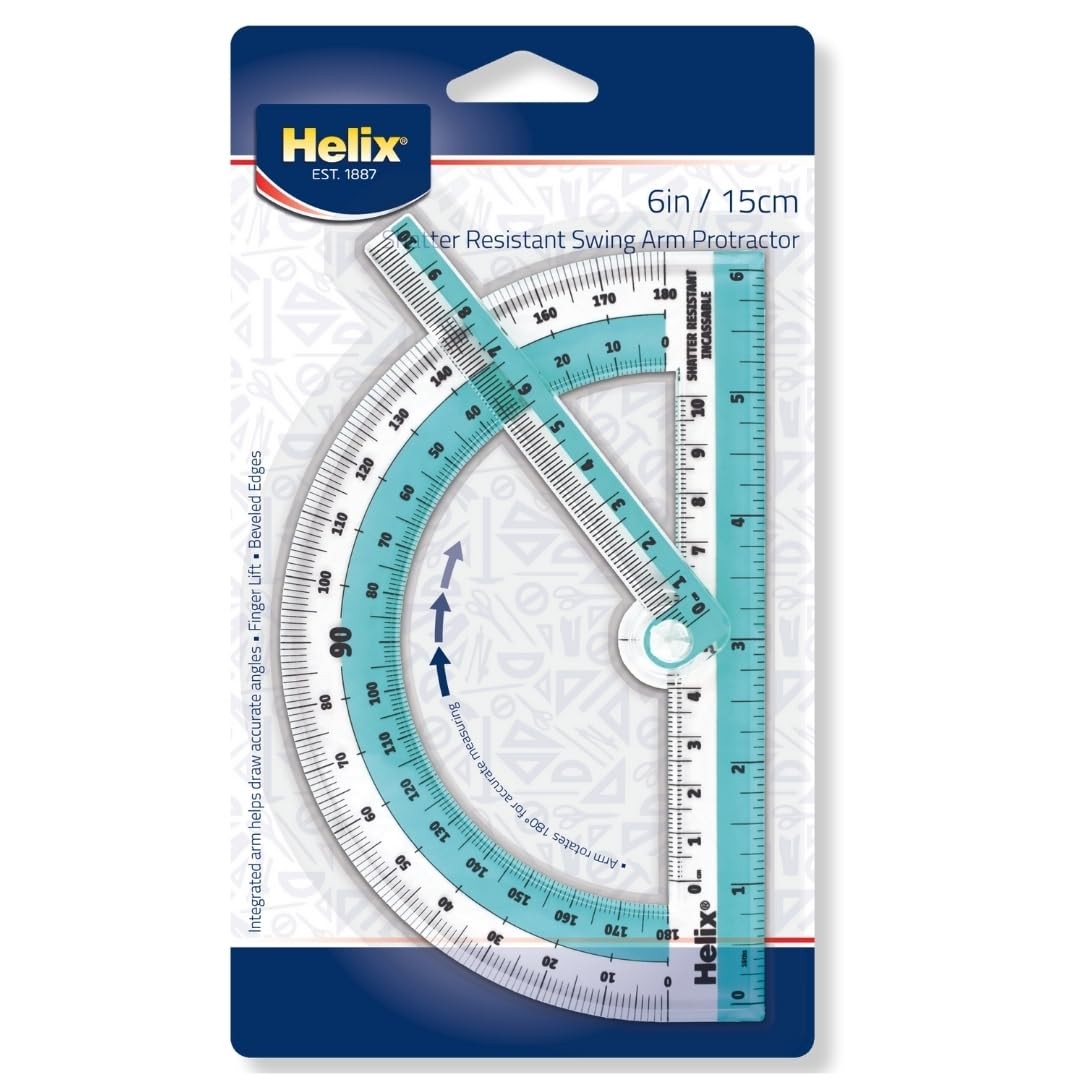 Swing Arm Protractor for Precision Angles - 180 Degree Rotation Tool