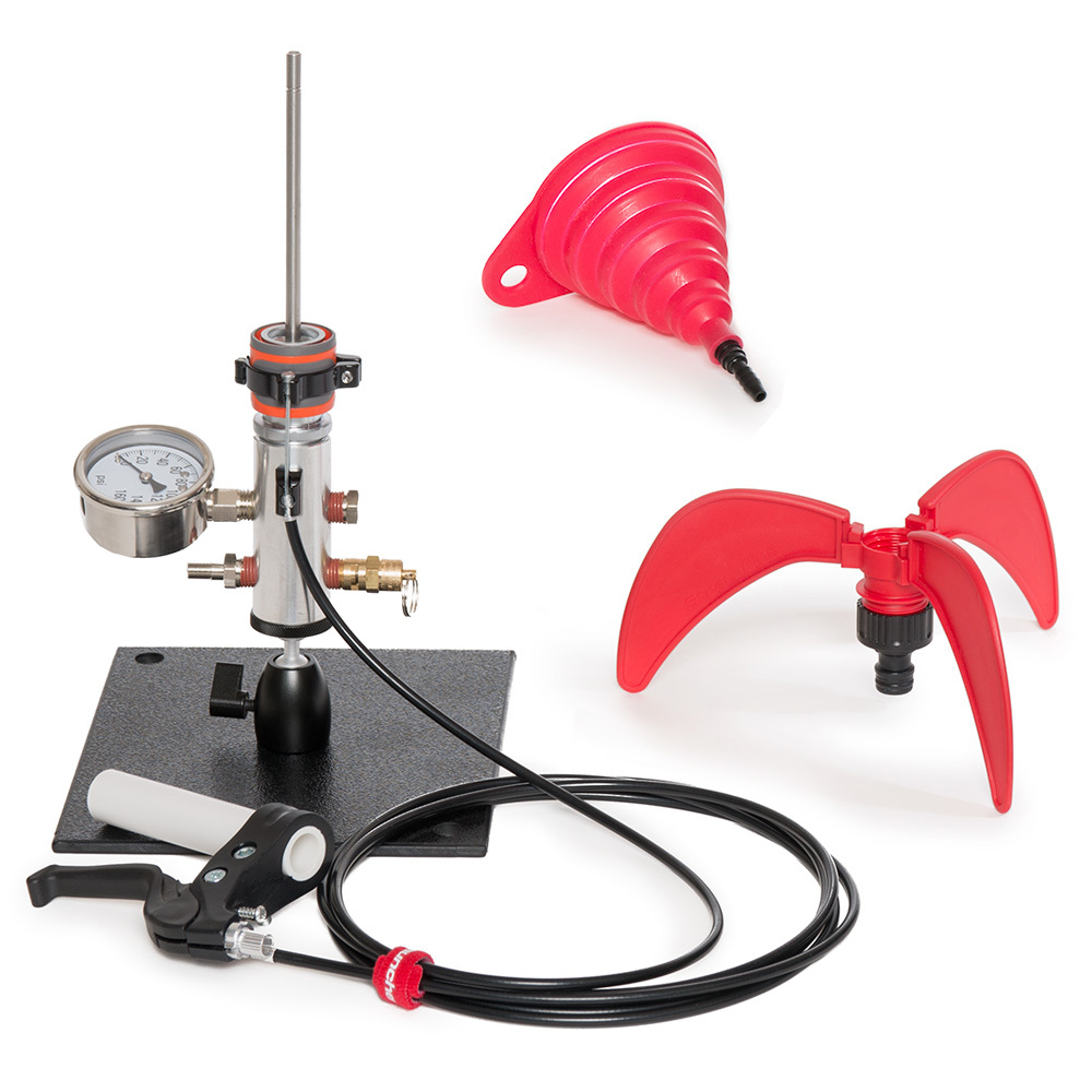 StratoLauncher IV Deluxe Tilting Water Rocket Launcher + StratoFins Complete Kit