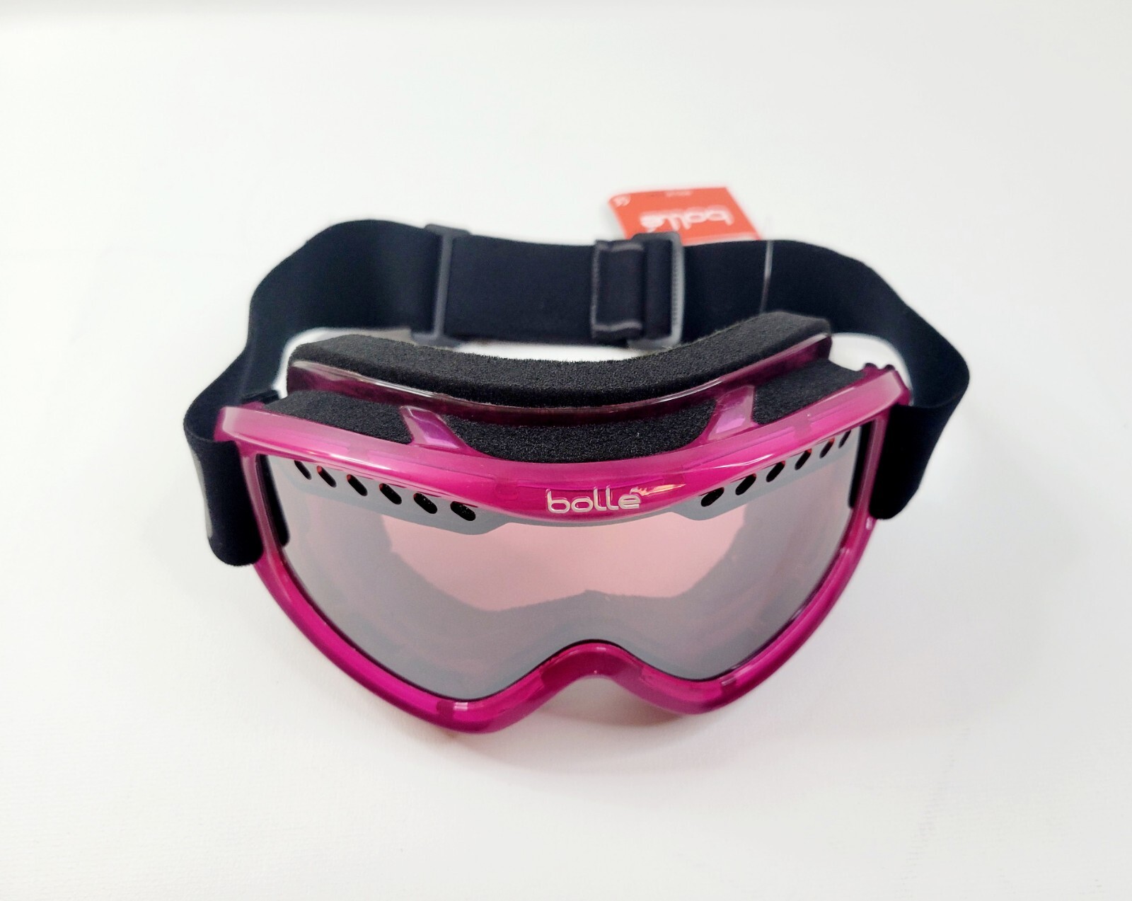 Bolle Carve Snow Ski Goggle Crystal Purple S2 with Vermillion Gun Lens Scratched